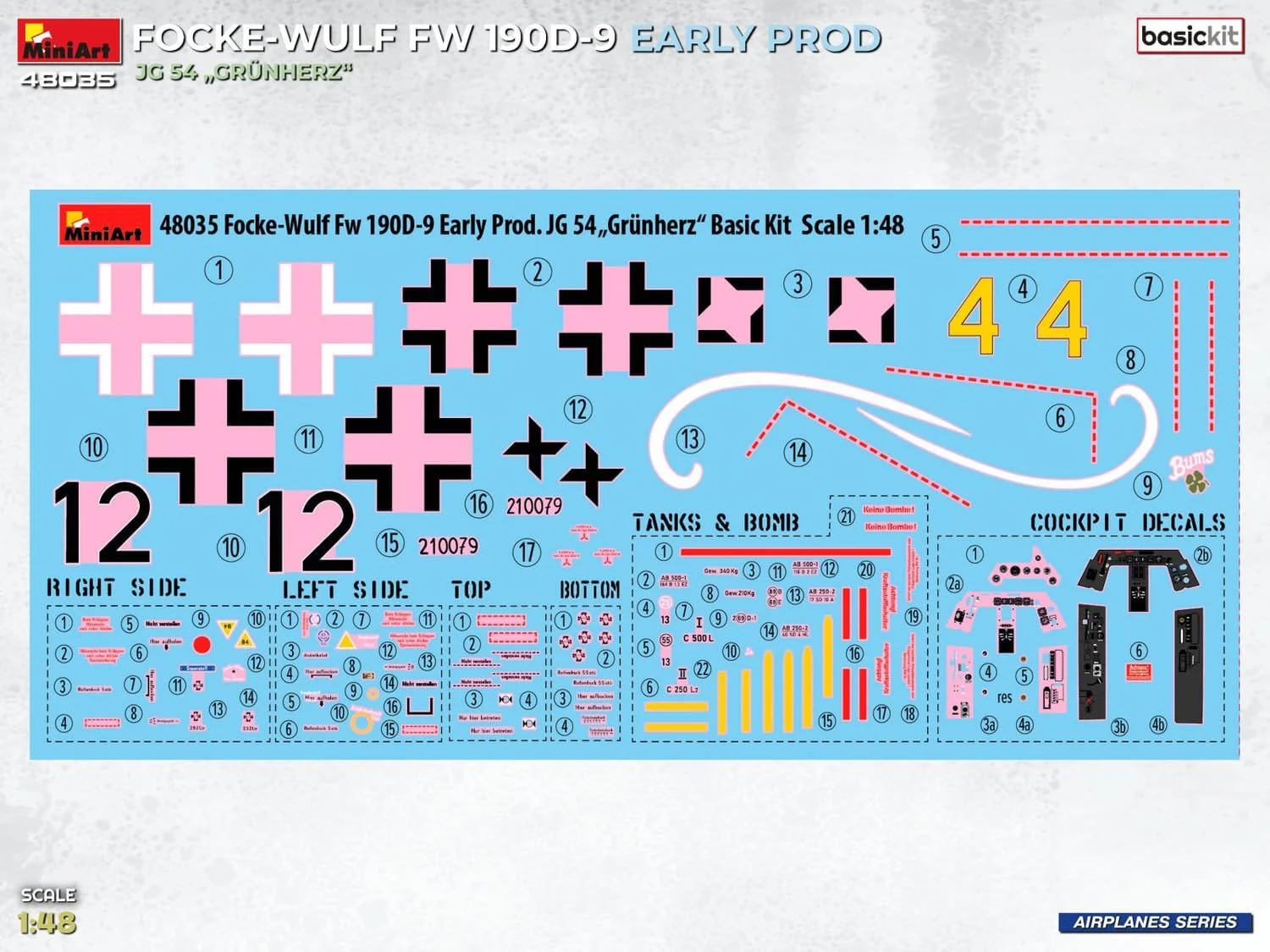 MiniArt - 1/48 Focke-wulf Fw 190d-9 Early Prod. Jg 54 - Image 5