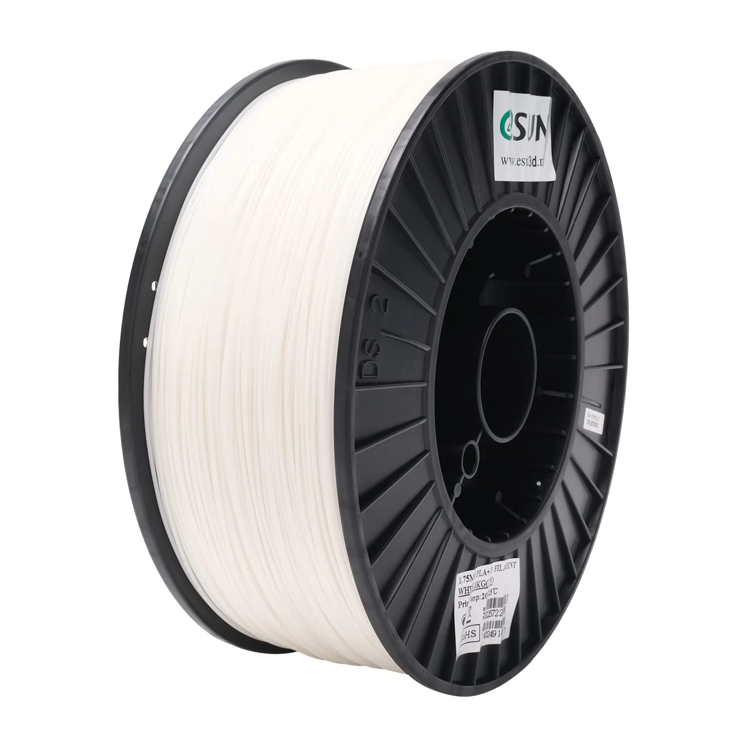Pla+ 1.75Mm White 3Kg/Roll With Plastic Roll (Region 2)