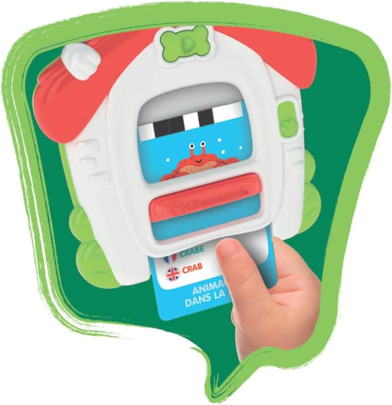 Clementoni - Mes 100 Premiers Mots Bilingues Les Animaux – 2-4 Ans – Jeu éducatif Enfant français Anglais avec Cartes interactives et Lecteur sonore, Apprentissage vocabulaire, Jouet Fille garçon - Image 3