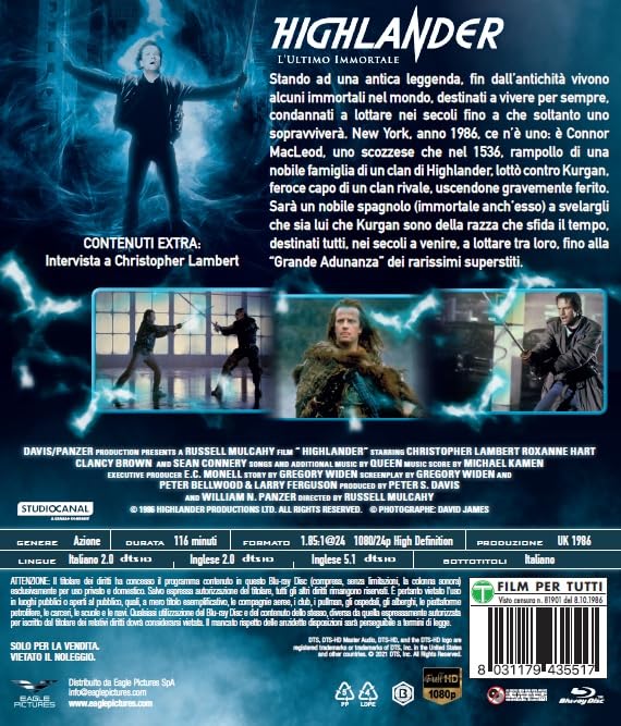 Highlander - L`Ultimo Immortale - (Italian Import) - Image 2