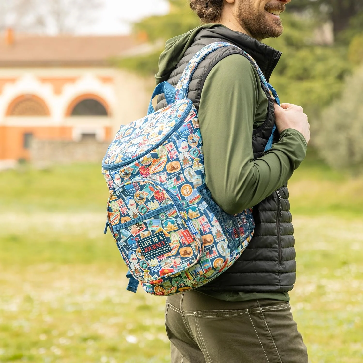 Cooler Backpack - Backpack Cooler - Travel - Stickers - 20 L - Image 4