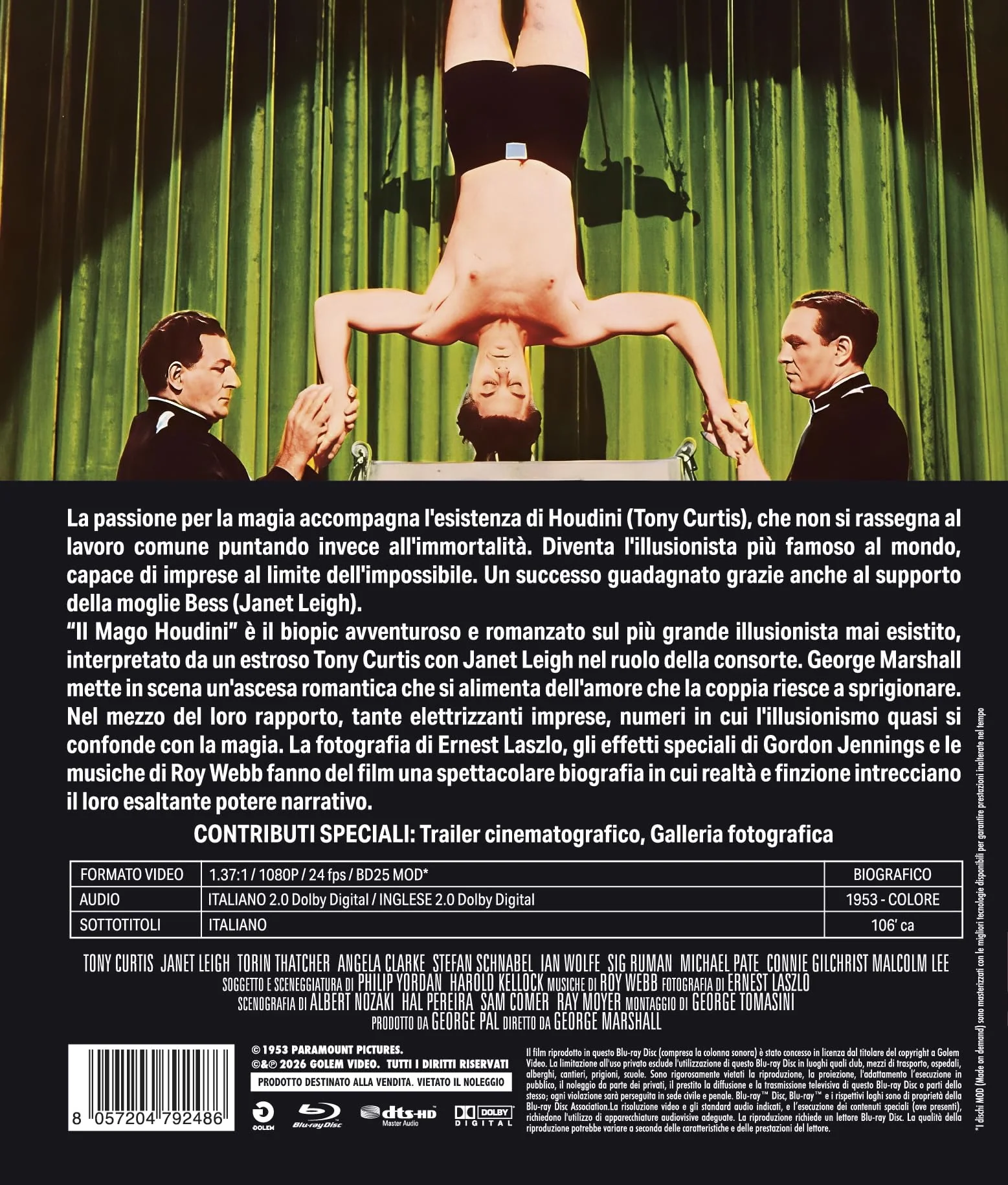 Mago Houdini (Il) (Blu-Ray Mod) - (Italian Import)