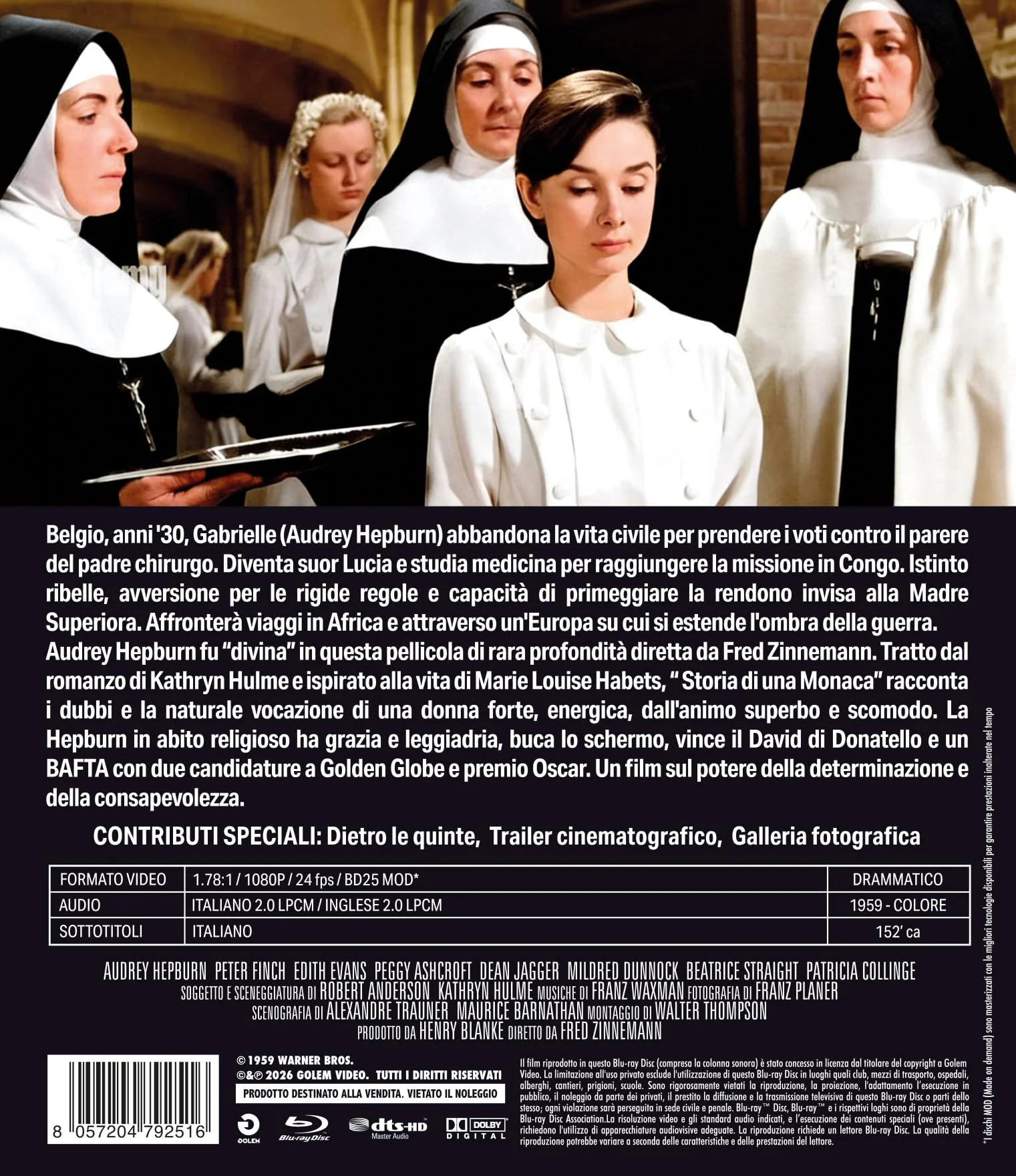 Storia Di Una Monaca (La) (Blu-Ray Mod) - (Italian Import)