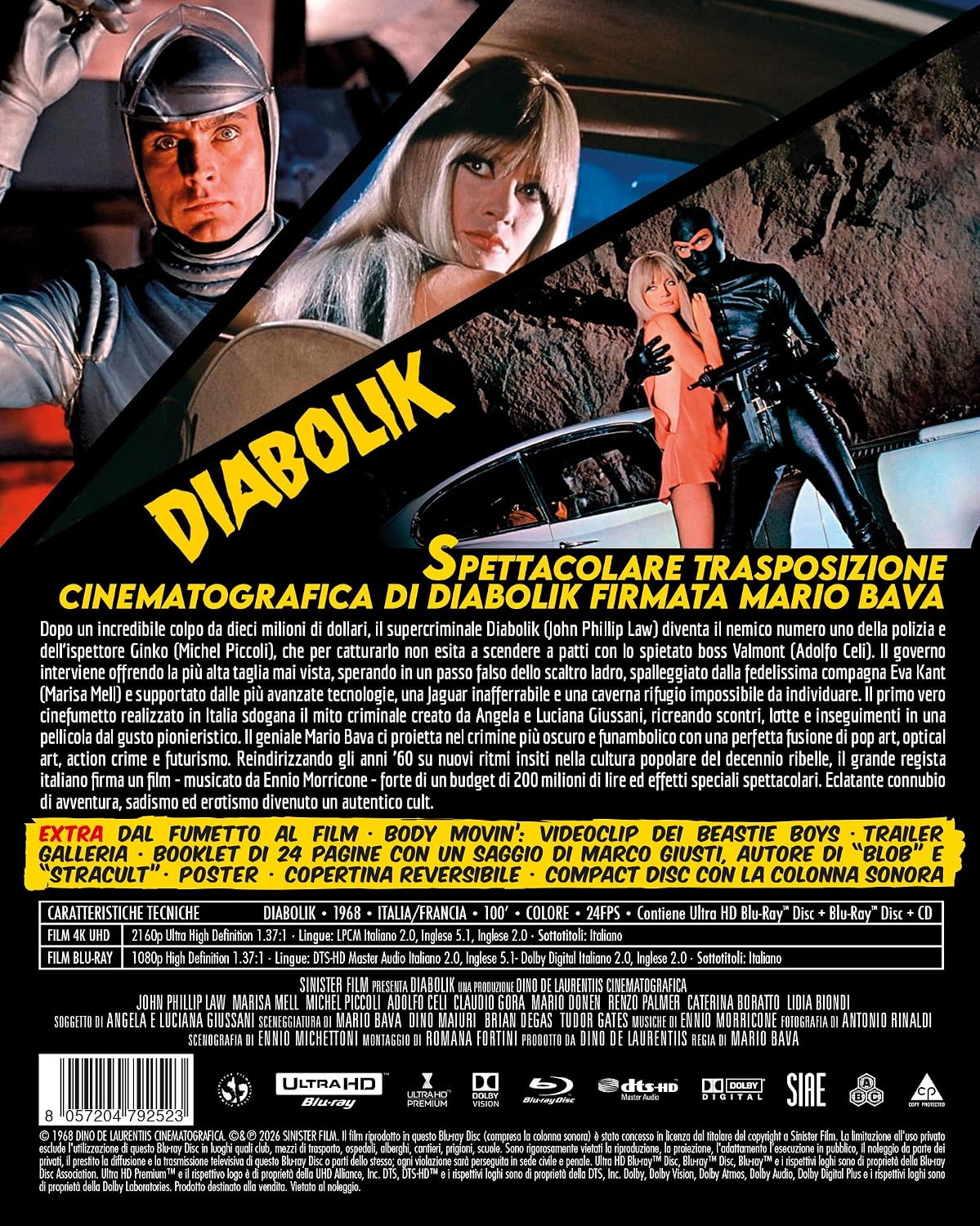 Diabolik (Special Edition) (4K Uhd + Blu-Ray + Cd) - Image 4