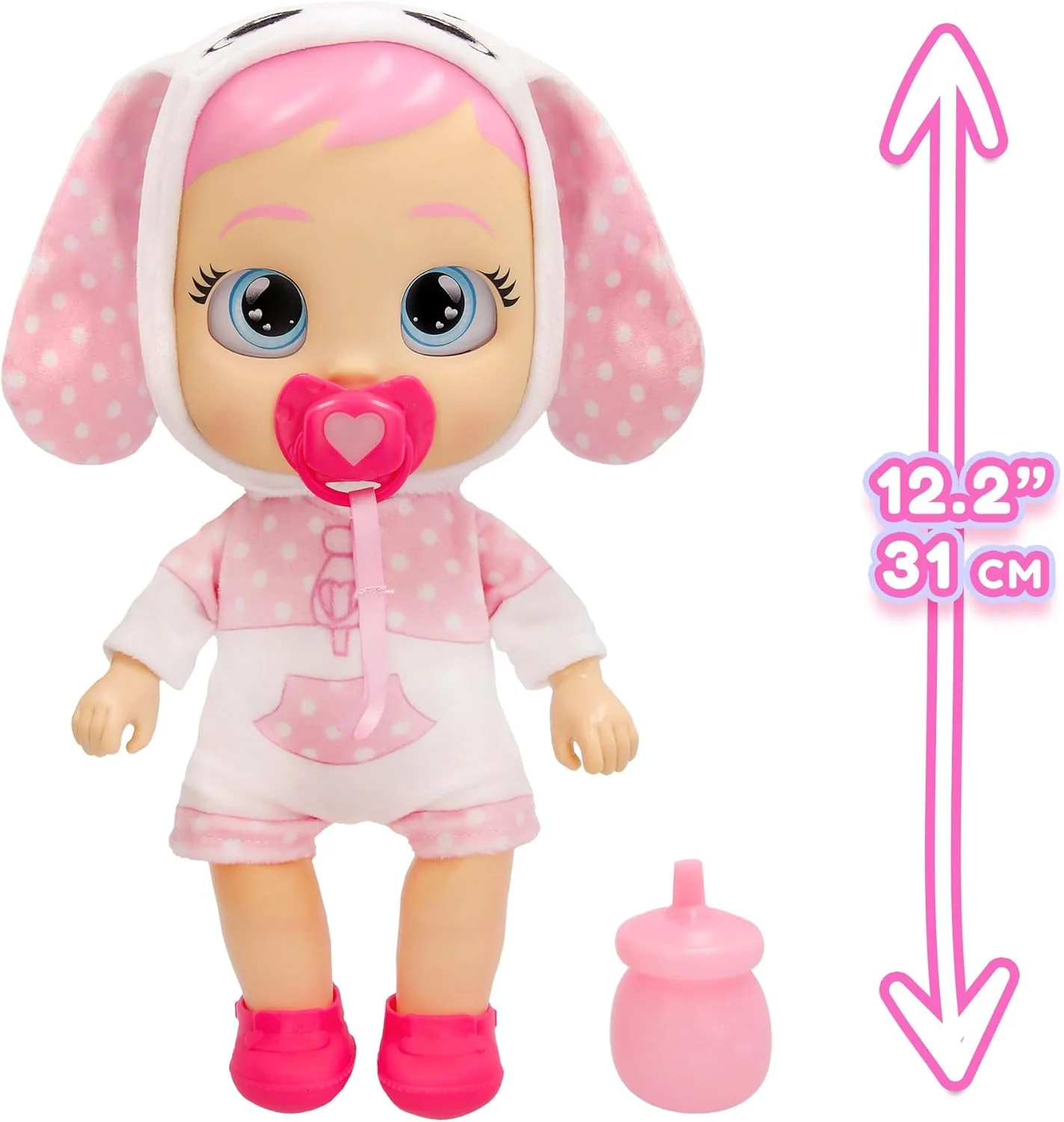 CRY Babies Coney Interaktive Puppe Hilf Coney bei ihren ersten Schritten – sie gibt über 10 Laute und Reaktionen von Sich und kann leuchtende LED-Tränen weinen. Kinder ab 3 Jahren. - Image 8