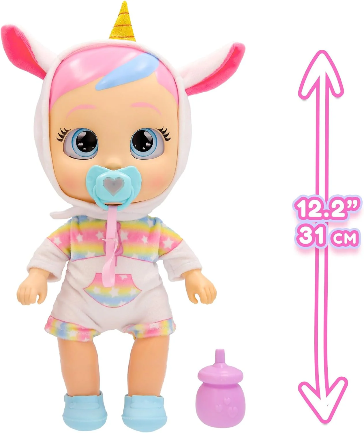 Cry Babies Dreamy Interaktive Puppe Hilf Dreamy bei ihren ersten Schritten – sie gibt über 10 Laute und Reaktionen von Sich und kann leuchtende LED-Tränen weinen. Kinder ab 3 Jahren. - Image 3
