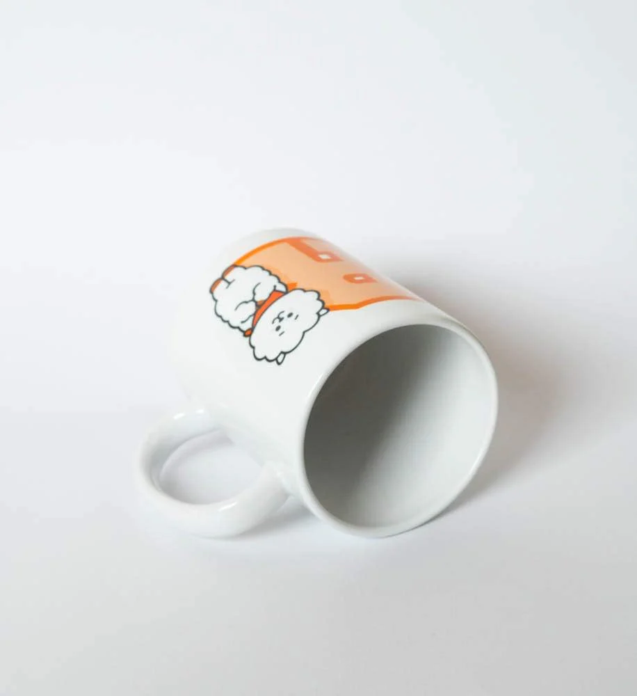 Erik Tasse BT21 RJ - Kaffeebecher Tasse Kaffee und Tee Offizielles BT21 Merchandising - Größe : 9,5 cm x 8 cm - Fassungsvermögen : 350 ml - Offizielle Lizenz - BT21 Fanartikel - Image 4