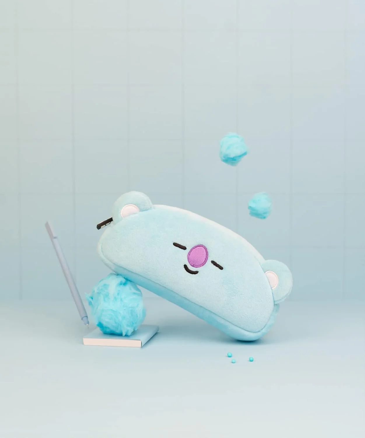 Grupo Erik Plüsch Mäppchen BT21 New Mang 1 Fach - Stift Etui Schule BTS Fanartikel - Federmäppchen Mädchen Schlampermäppchen Offizieller BT21 Merch - Image 2