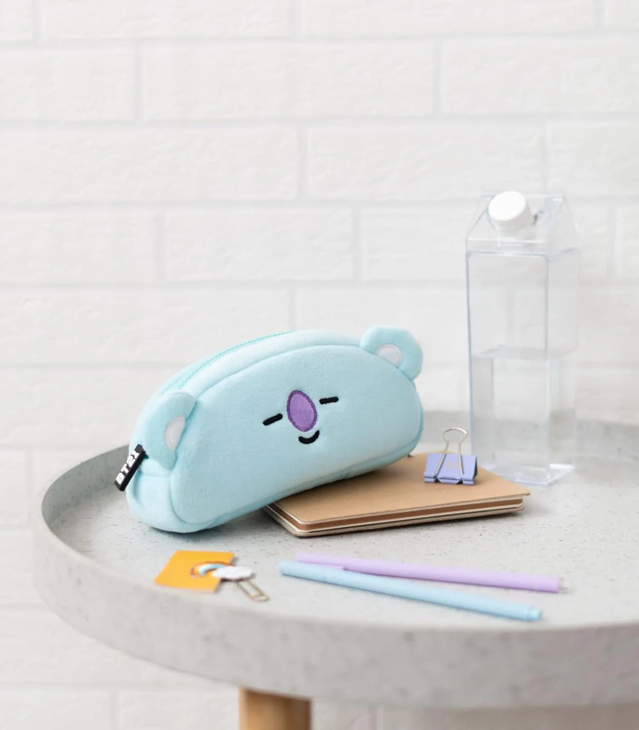 Grupo Erik Plüsch Mäppchen BT21 New Mang 1 Fach - Stift Etui Schule BTS Fanartikel - Federmäppchen Mädchen Schlampermäppchen Offizieller BT21 Merch - Image 5