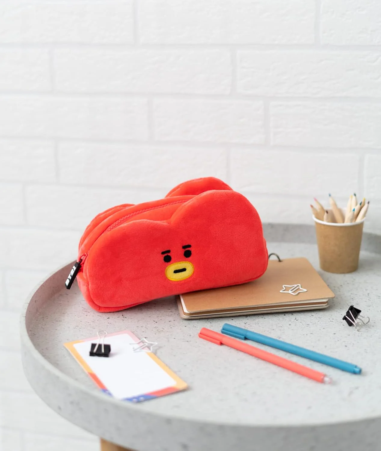 Grupo Erik Plüsch Mäppchen BT21 New Mang 1 Fach - Stift Etui Schule BTS Fanartikel - Federmäppchen Mädchen Schlampermäppchen Offizieller BT21 Merch - Image 7