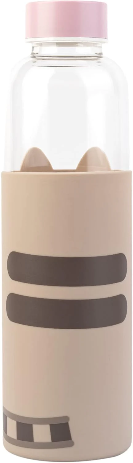 Grupo Erik BDC009 Glazen Waterfles Pusheen - 500 ml Herbruikbare Fles - Glazen Drinkfles met siliconen hoes - Image 7
