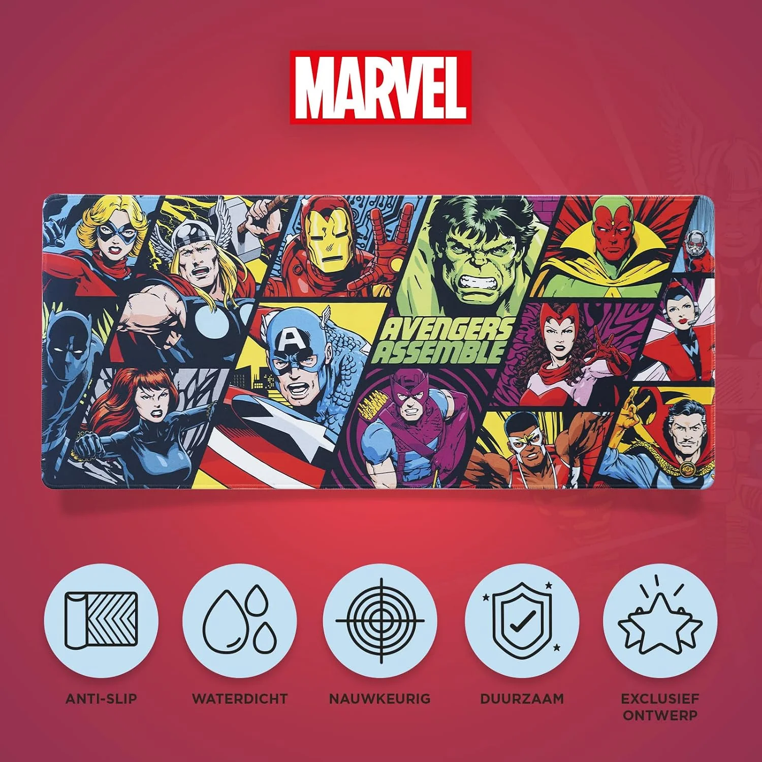 XXL Muismat Marvel Avengers - Bureauonderlegger - Gaming Muismat - Image 5