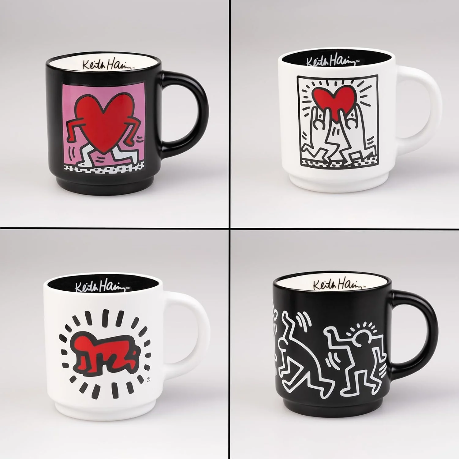 SET OF 4 KEITH HARING CUPS - Image 4