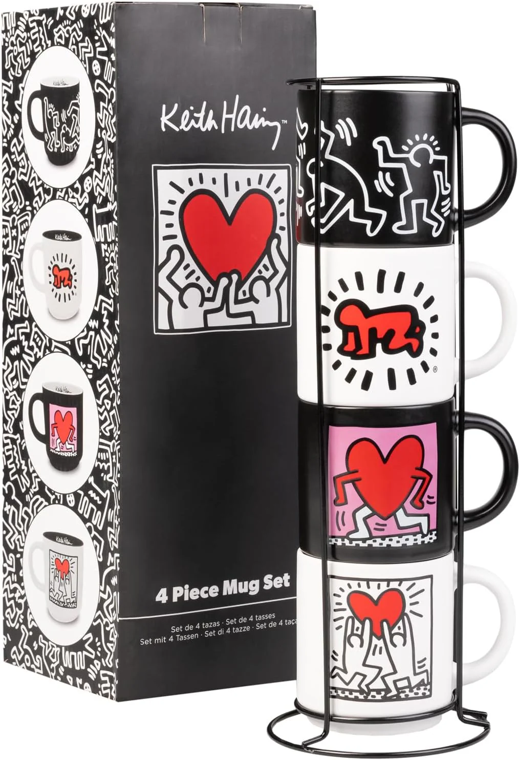 SET OF 4 KEITH HARING CUPS - Image 6