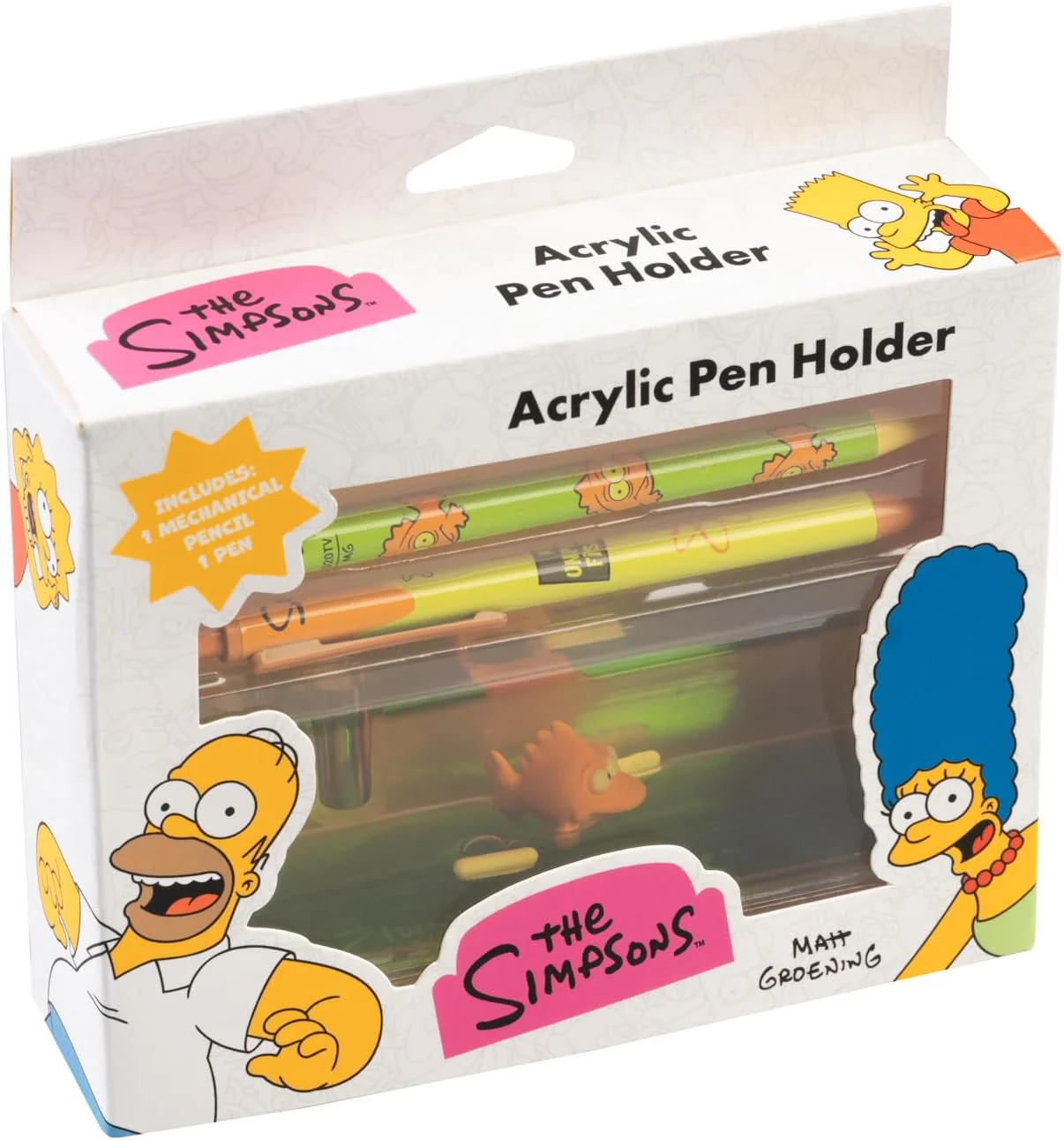 Grupo Erik Portapenne da Scrivania The Simpsons - Porta Penne Decorativo Blinky con Penne e Portamine in Acrilico | Cancelleria (14,5 x 4,7 x 3,5 cm - Image 7