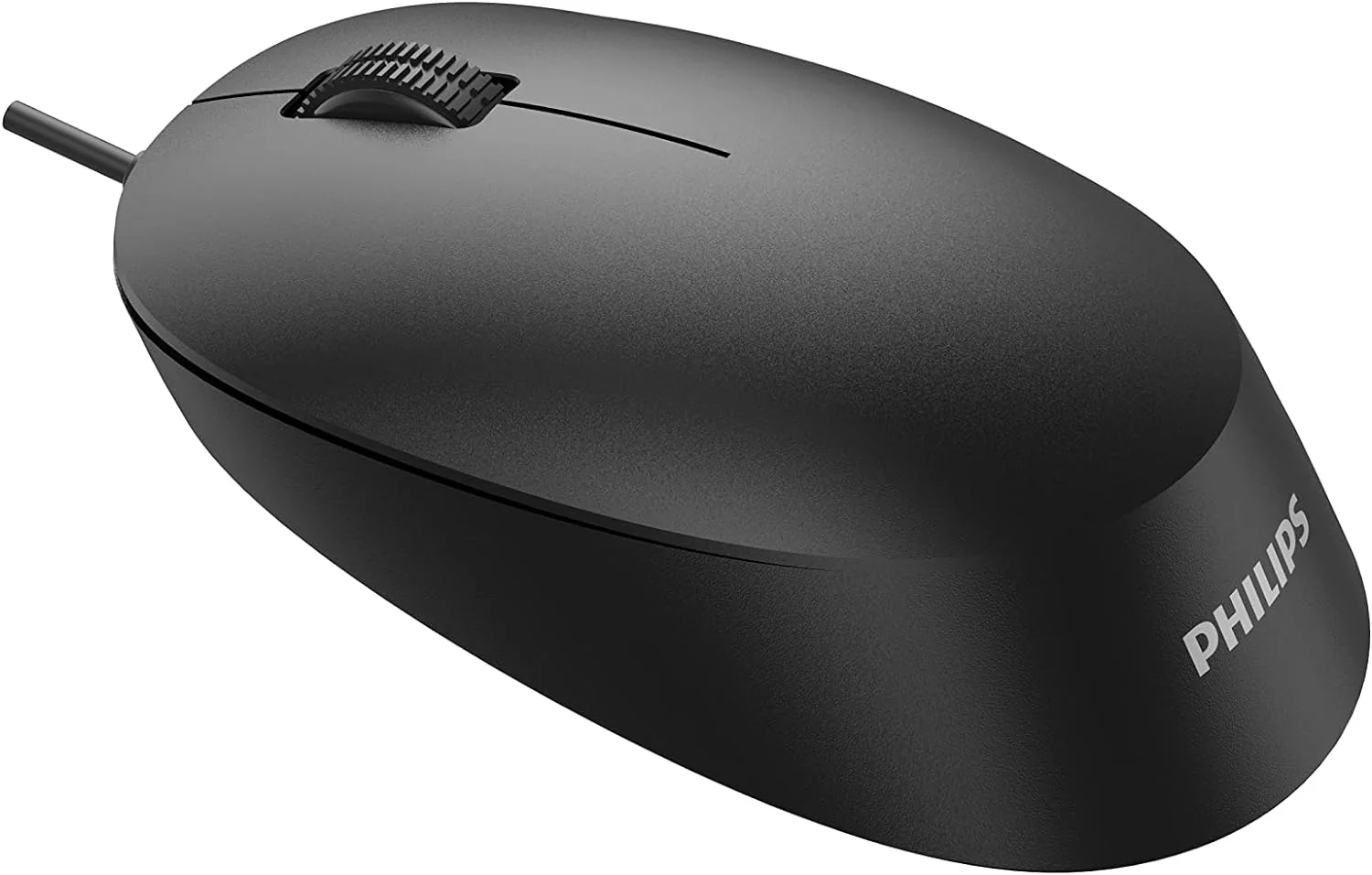 PHILIPS SPK7207B wired mouse - USB 2.0 connection, ergonomic design and 1,200 DPI sensor, quiet clicks, for left and right-handed users, compatible with PC, Mac, laptop, black - Image 4