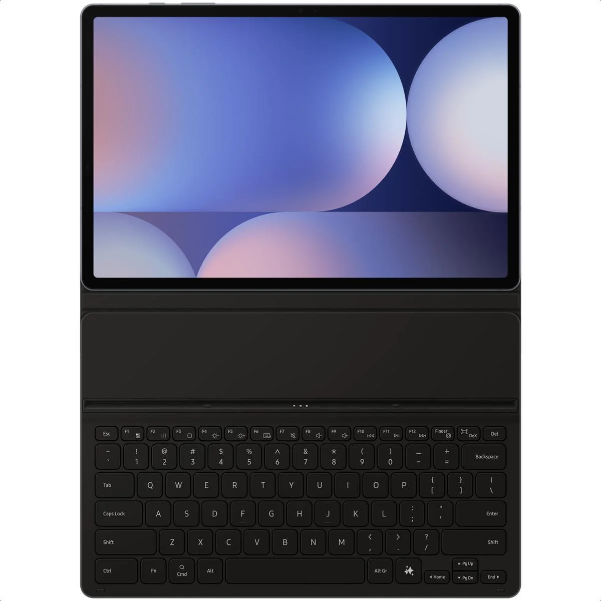 Samsung Galaxy Tab S10+, Tab S9+, Tab S9 FE+ Case with QWERTY Keyboard and AI Button, One Piece Case, Black - Image 6