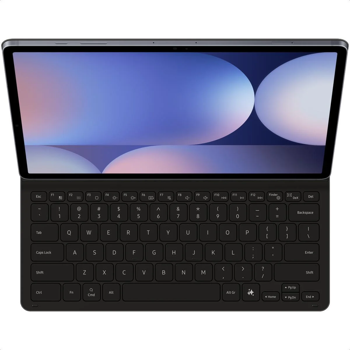 Samsung Galaxy Tab S10+, Tab S9+, Tab S9 FE+ Case with QWERTY Keyboard and AI Button, One Piece Case, Black - Image 7