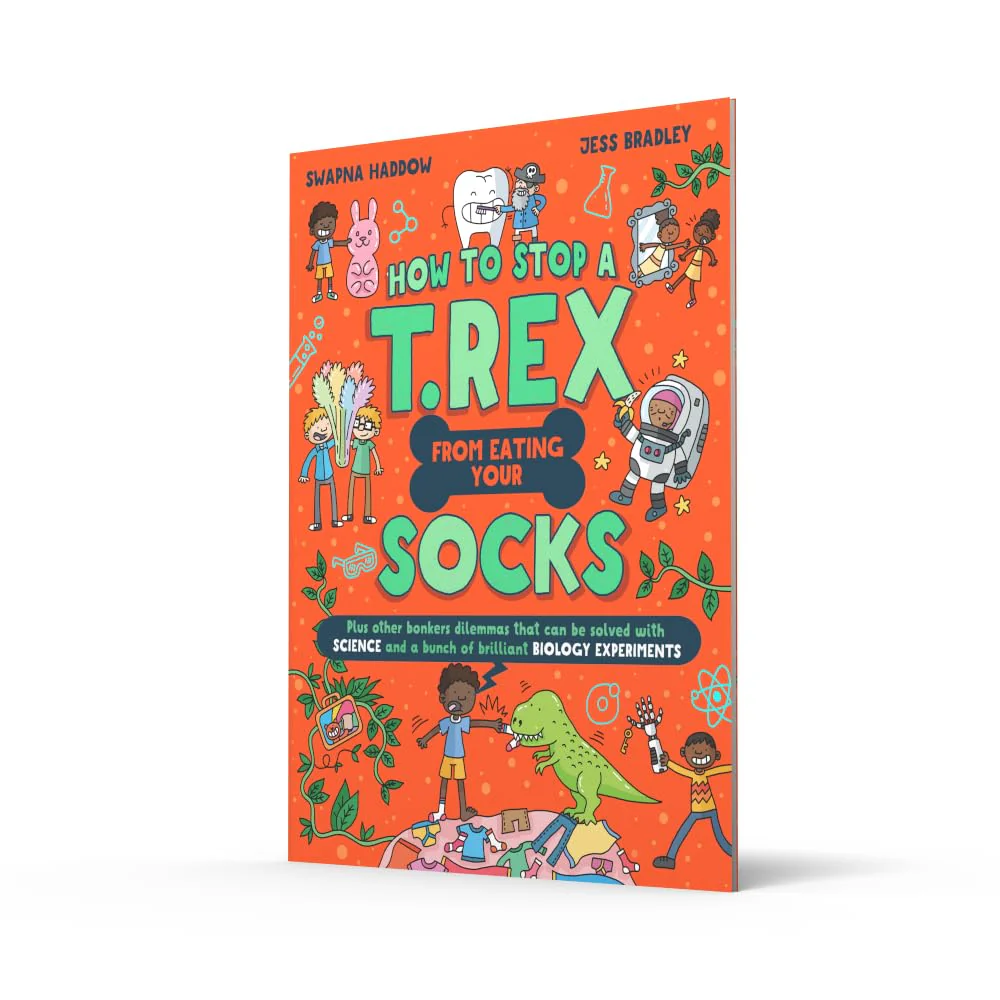 How to Stop a T. Rex From Eating Your Socks: A funny children’s illustrated science book with experiments for ages 8+ that is new for 2026 (Solved by Science - Image 2