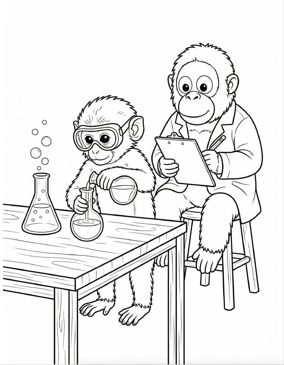The Adventures of Punch the Monkey Coloring Book for Adults and Kids: Simple, Easy Designs for Fun and Relaxation - Image 3