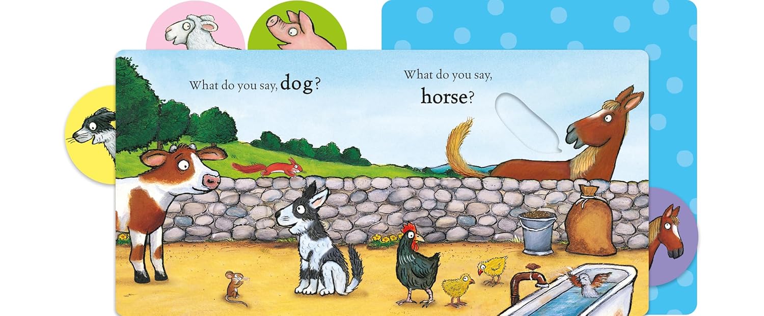 Who Says Moo?: A pull-tab book for babies about noisy farm animals - Image 5