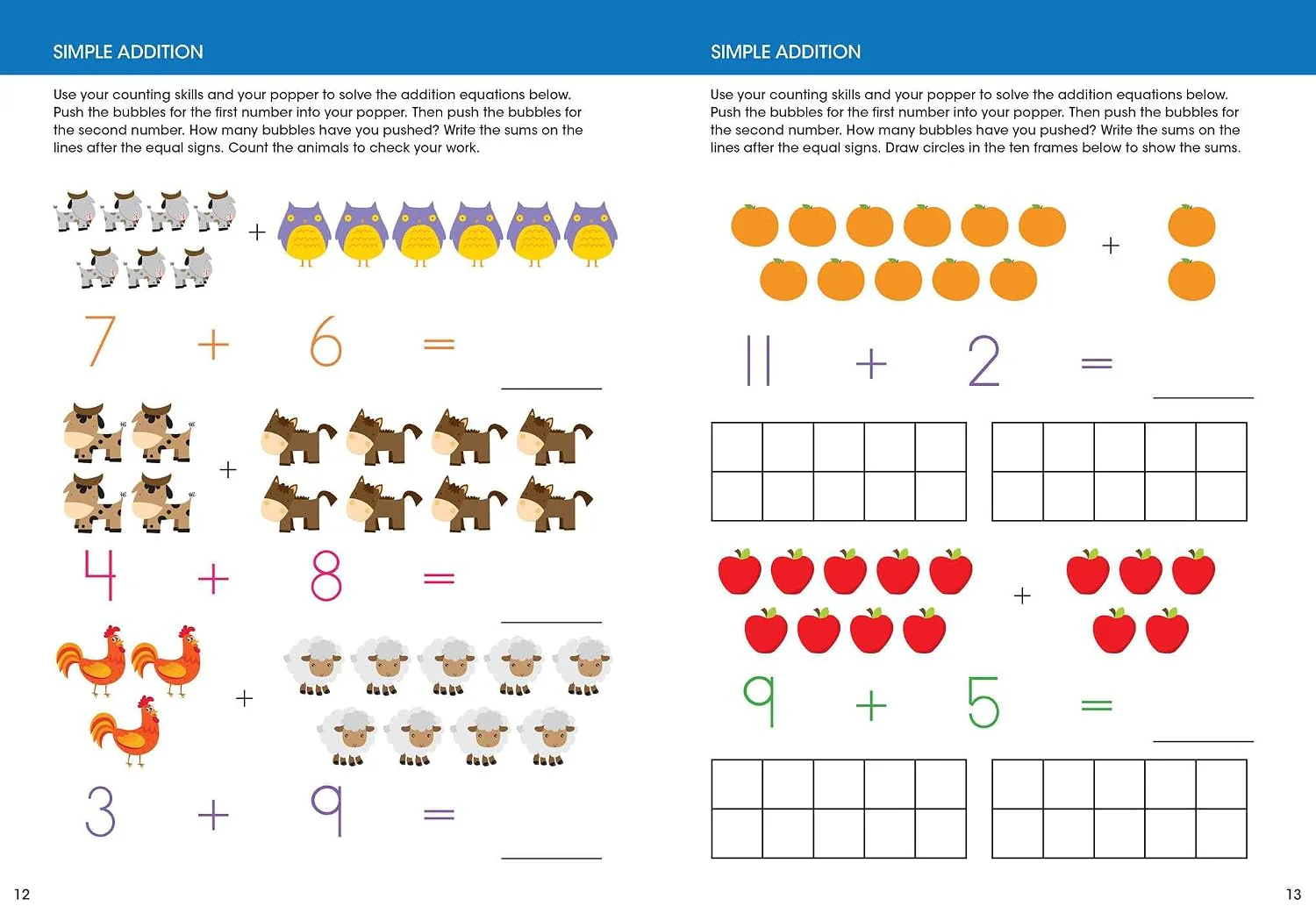 Ready to Learn: Super Skills Math Workbook With Ten-frame Popper - Image 2