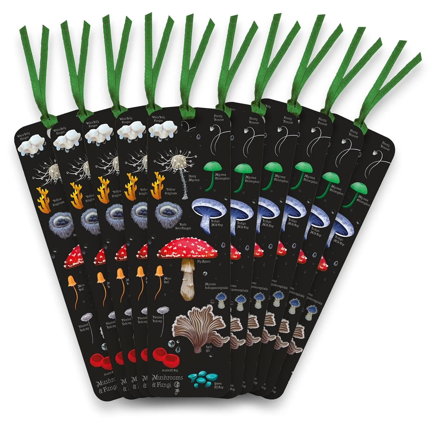 Anna Stead: Mushrooms & Fungi Bookmarks (pack of 10) (Flame Tree Bookmarks (Foiled - Image 2