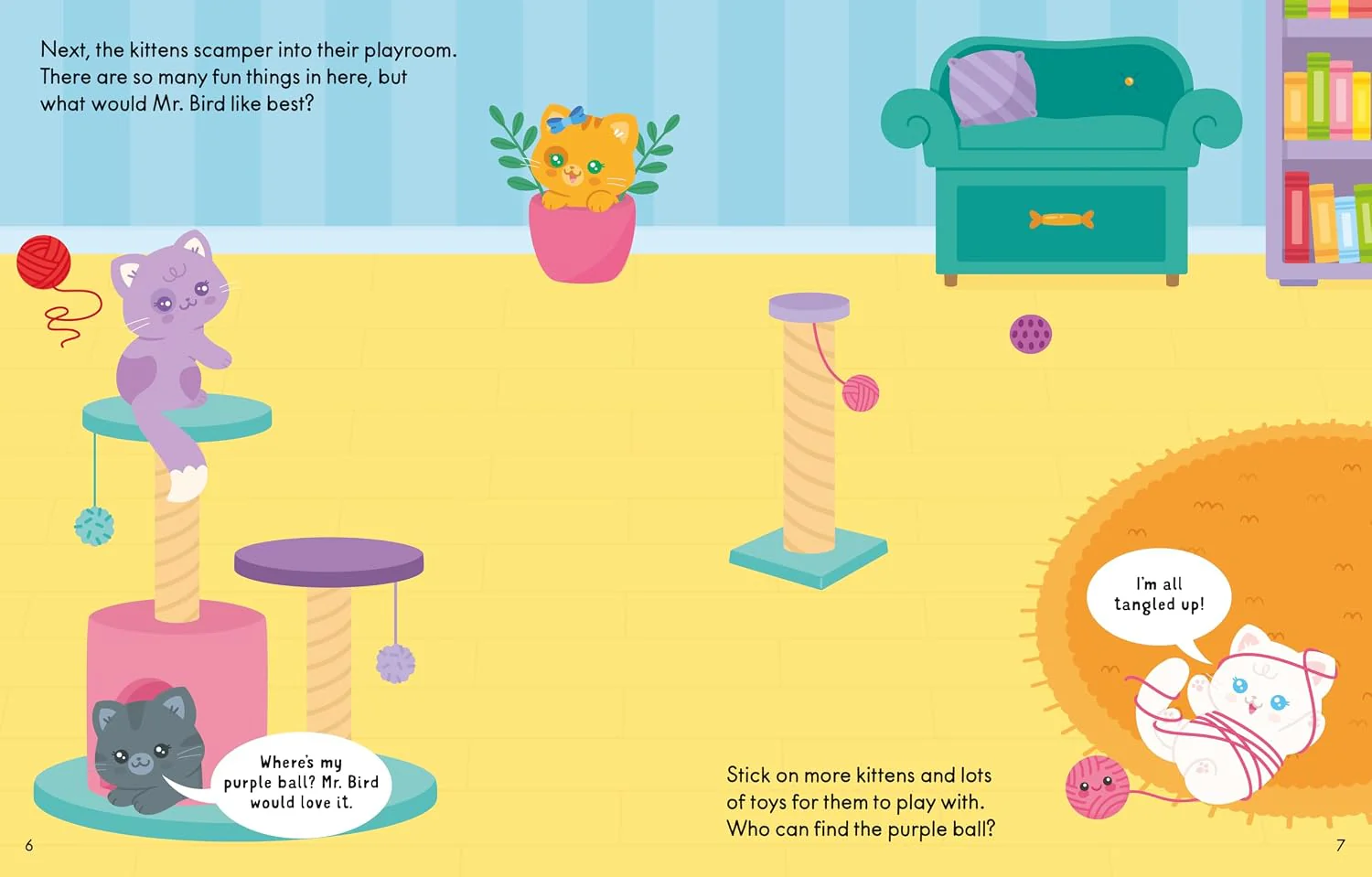 Cute Stickers Kittens (Usborne Cute Stickers - Image 4