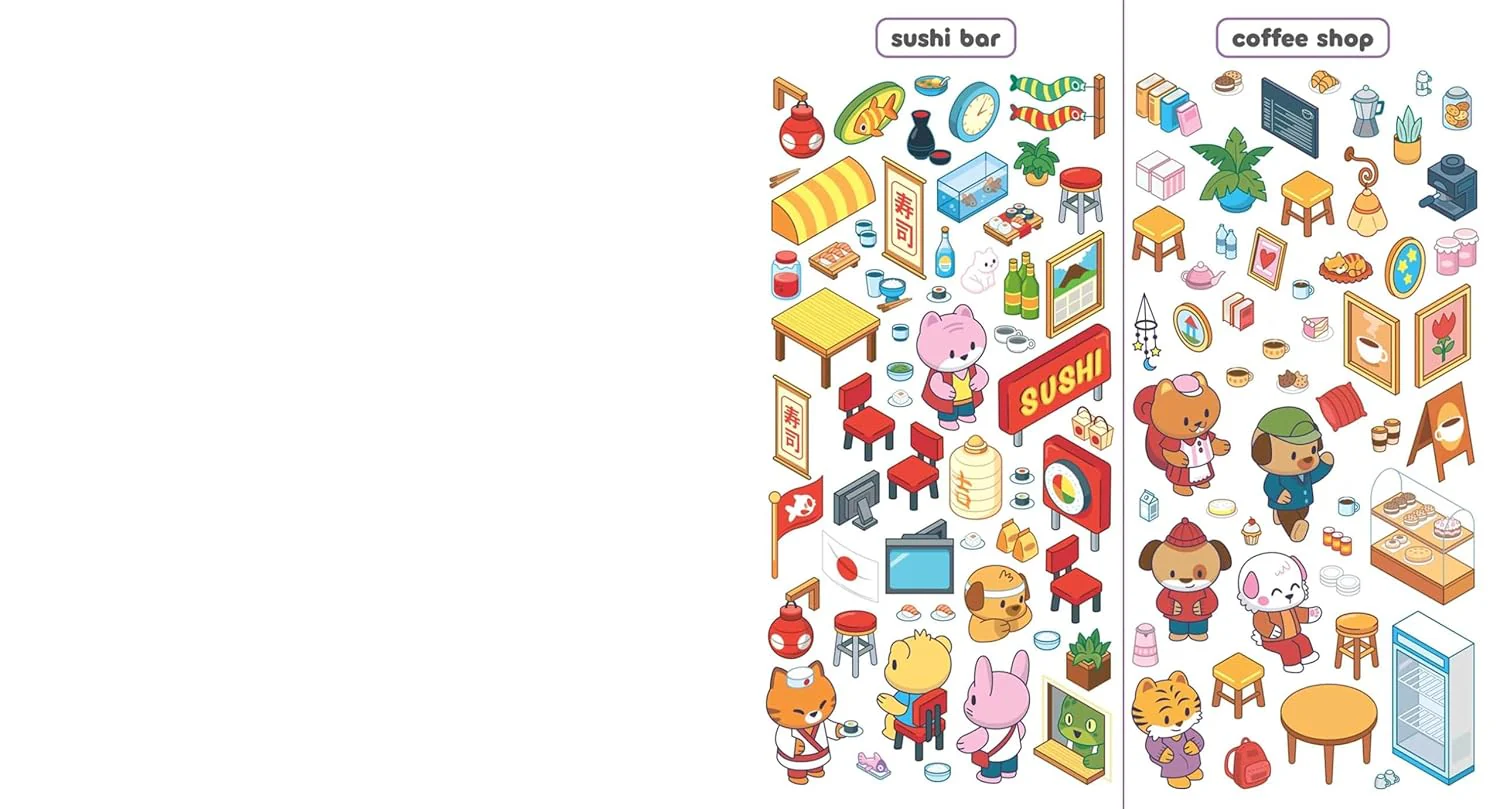 Sticker Therapy: World Travelercreate Your Own Mini Worlds by Building 6 Sticker Scenes With Your Precision Craft Tool - Image 4