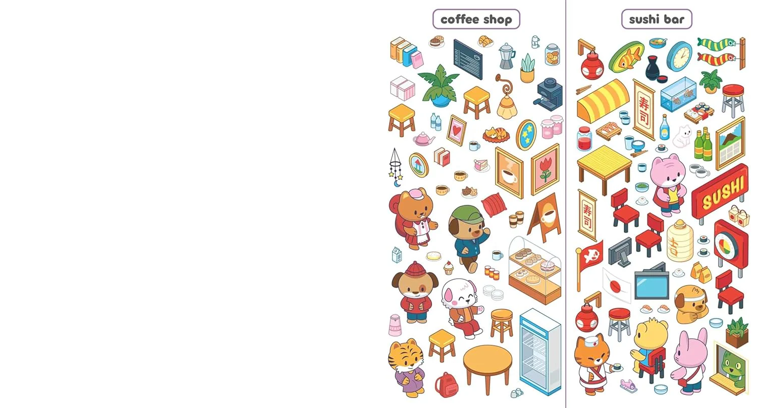 Sticker Therapy: Cozy Creationscreate Your Own Mini Worlds by Building 6 Sticker Scenes With Your Precision Craft Tool - Image 4