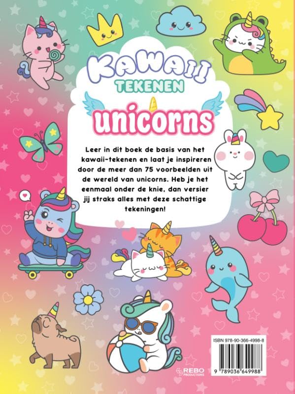 Kawaii Tekenen unicorns & friends - Image 2