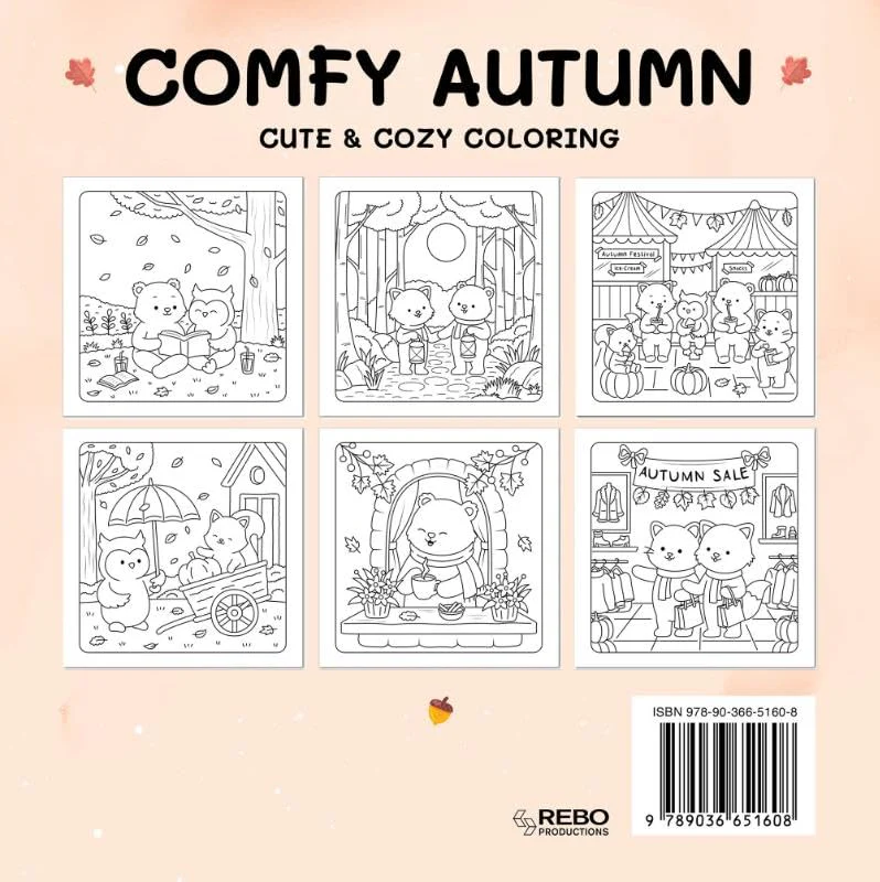 Comfy autumn - Cute & cozy Kleurboek - Image 2