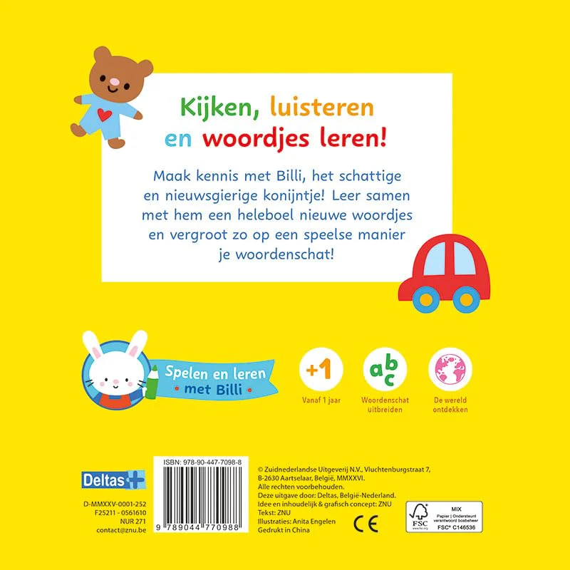 Mijn Allereerste Woordenboek - Spelen en Leren met Billi Kartonboekje - Image 2