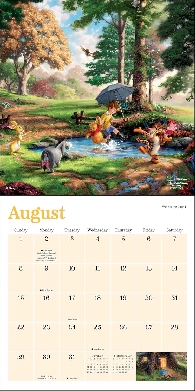 Disney Dreams Collection by Thomas Kinkade Studios 2027 Mini Wall Calendar - Image 5