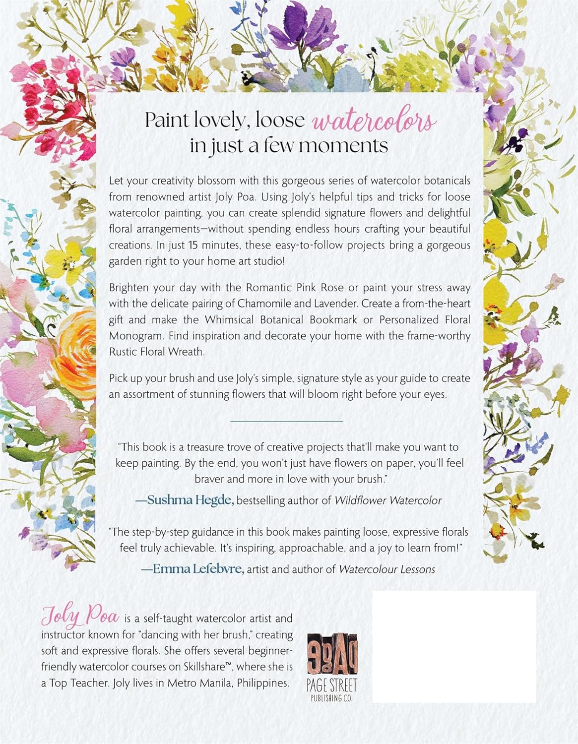 15-Minute Watercolor Florals: Create Exquisite Paintings with 30 Beginner-Friendly Tutorials - Image 2
